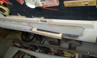 12ºlijado del ala a fondo para ver faltas y rectificar emplasteciendo..jpg